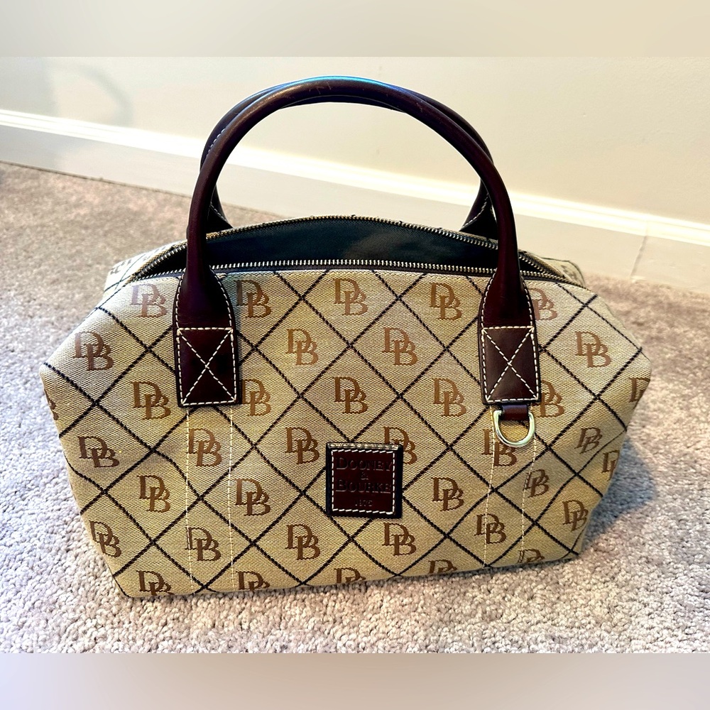 Vintage Dooney & Bourke Signature Duffle Style Bag